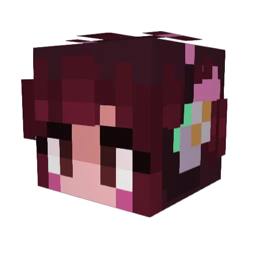 CoolMary69 Minecraft avatar head, 3D render