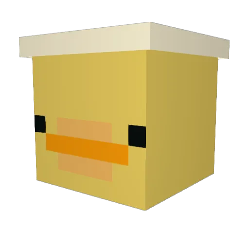 CoolMasterv2 Minecraft avatar head, 3D render