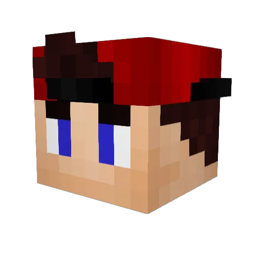 CoolMatti07 Minecraft avatar head, 3D render