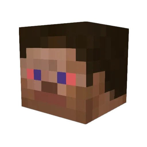 CoolMexican Minecraft avatar head, 3D render