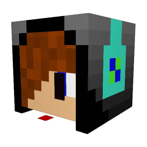 CoolMiner4 Minecraft avatar head, 3D render