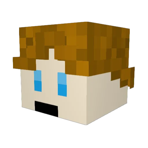 CoolMonkey05 Minecraft avatar head, 3D render