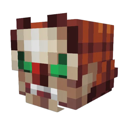 CoolPlayerZ Minecraft avatar head, 3D render