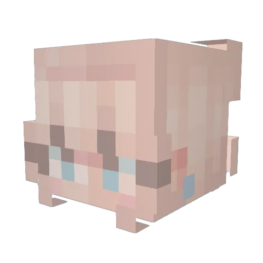 CoolPotato999 Minecraft avatar head, 3D render