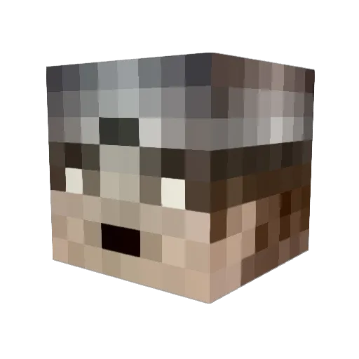 CoolRuningNinja Minecraft avatar head, 3D render