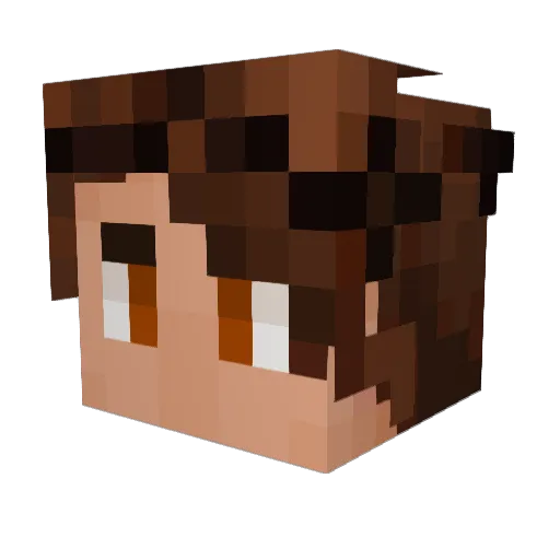 CoolTerrorist Minecraft avatar head, 3D render