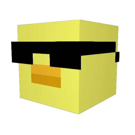 CoolToes69 Minecraft avatar head, 3D render