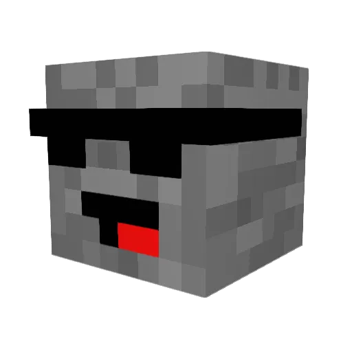 Cool_Anden Minecraft avatar head, 3D render