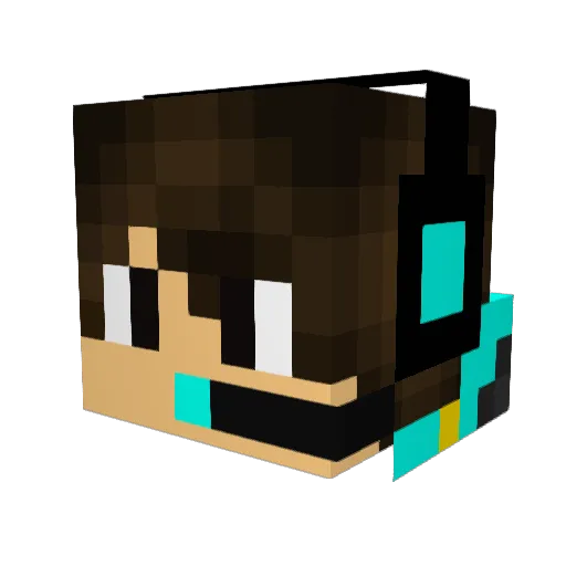 Cool_Boy09 Minecraft avatar head, 3D render
