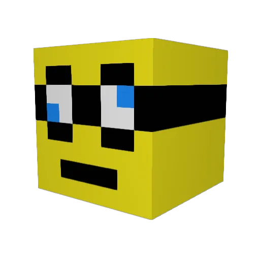 Cool_Man69 Minecraft avatar head, 3D render