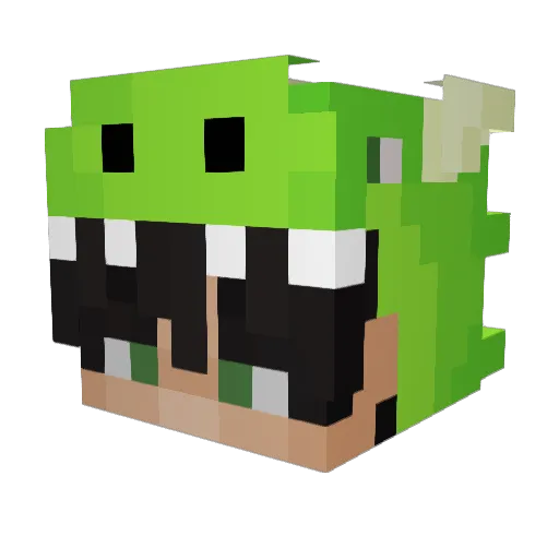 Cool_jupiter Minecraft avatar head, 3D render