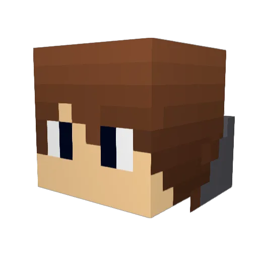 Cool_things Minecraft avatar head, 3D render