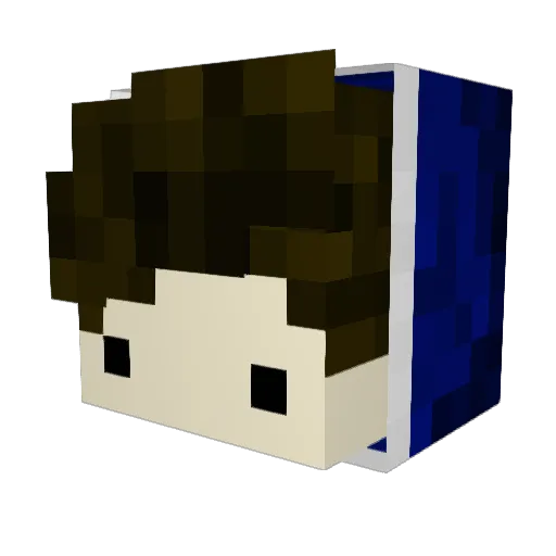 Coolagain Minecraft avatar head, 3D render