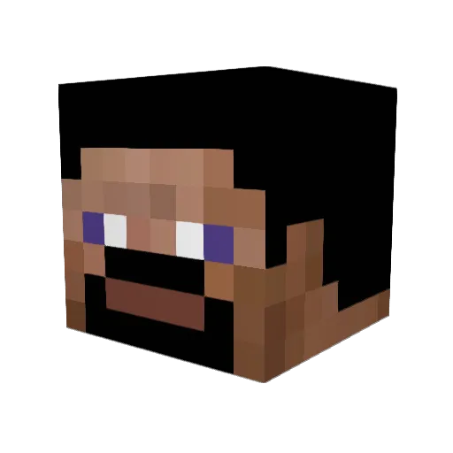 Cooldiyyt Minecraft avatar head, 3D render