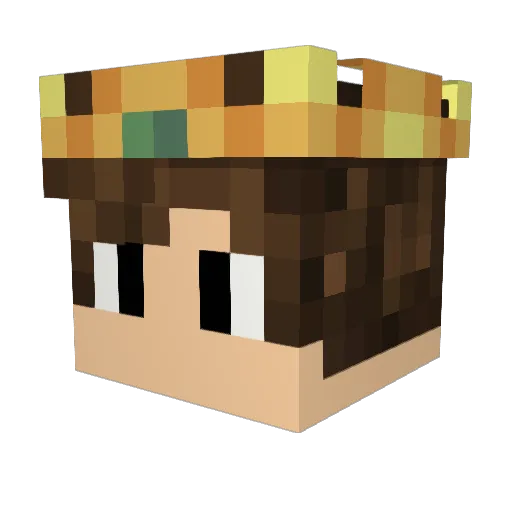Cooldownbrown Minecraft avatar head, 3D render