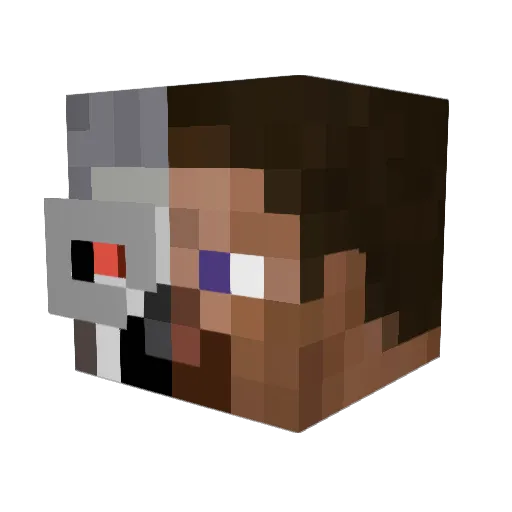 Cooldudeumar Minecraft avatar head, 3D render
