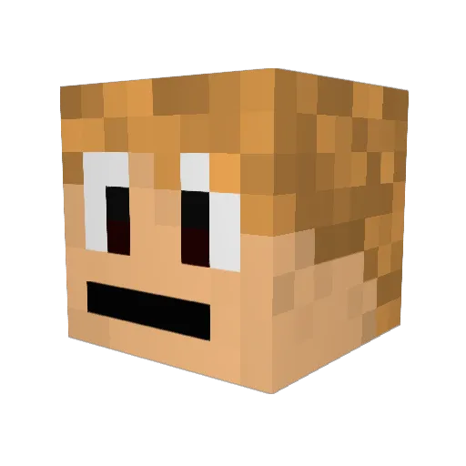 CooleGuhle Minecraft avatar head, 3D render