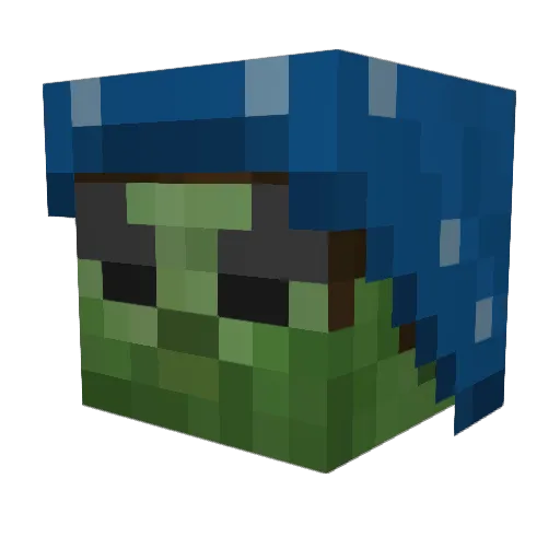 CoolerGuy445 Minecraft avatar head, 3D render