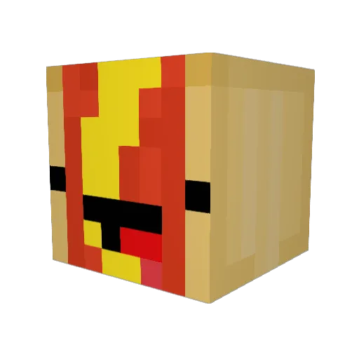 Coolerzach Minecraft avatar head, 3D render