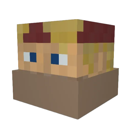 Coolgame8013 Minecraft avatar head, 3D render
