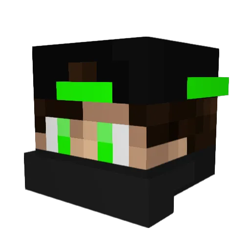 Coolguy1202ice Minecraft avatar head, 3D render