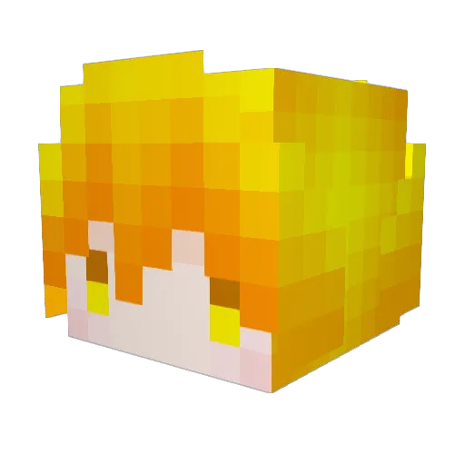 Coolhimson Minecraft avatar head, 3D render