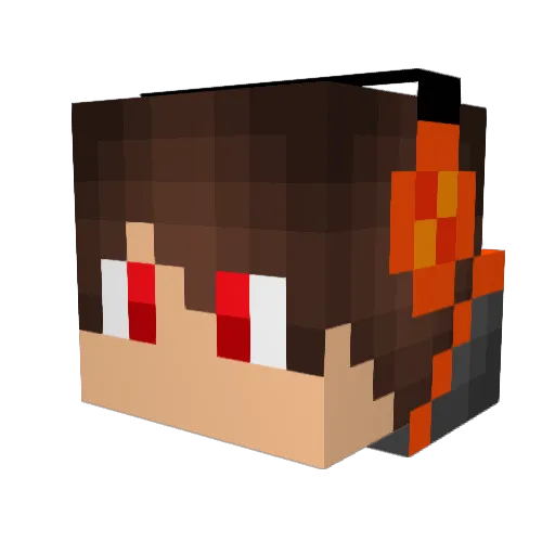 CooliDooli Minecraft avatar head, 3D render
