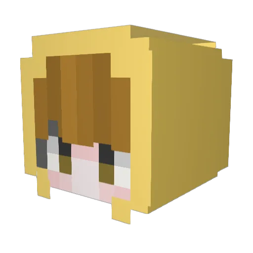 CoolinCloud Minecraft avatar head, 3D render