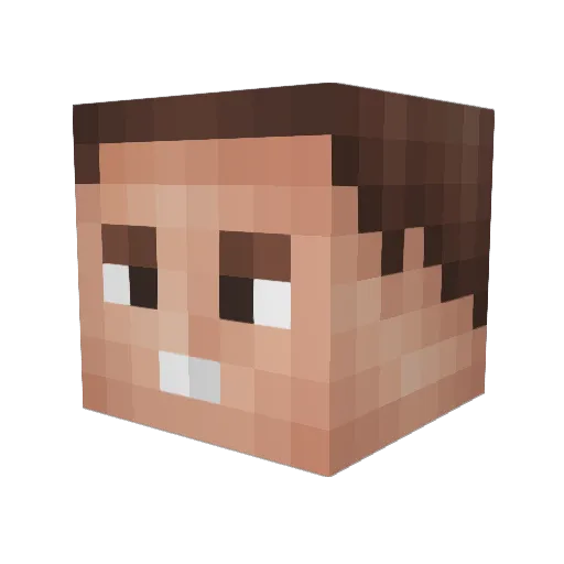 CoolingMystery Minecraft avatar head, 3D render