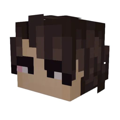 CoolingSoda Minecraft avatar head, 3D render