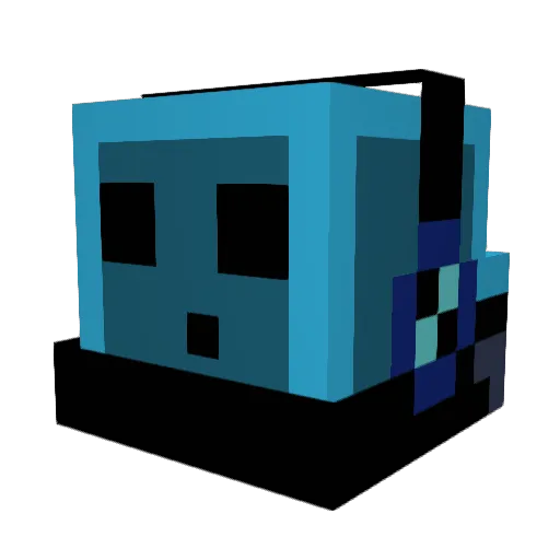 Coolixer Minecraft avatar head, 3D render