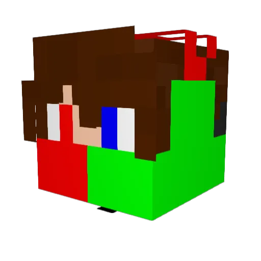 Cooljv723 Minecraft avatar head, 3D render