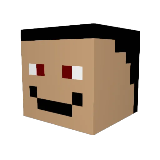 Coolkevinc Minecraft avatar head, 3D render