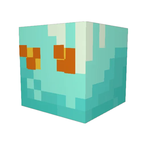 Coolkraftr Minecraft avatar head, 3D render