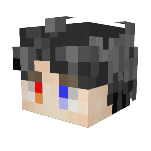 CoollittleGolden Minecraft avatar head, 3D render