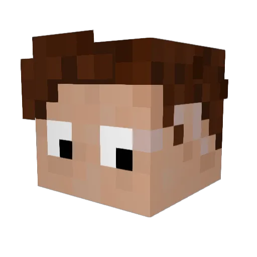 Coolman82XD Minecraft avatar head, 3D render