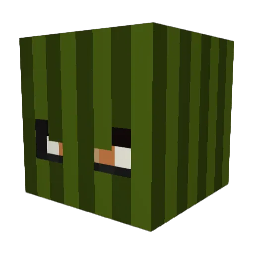 Coolmash Minecraft avatar head, 3D render
