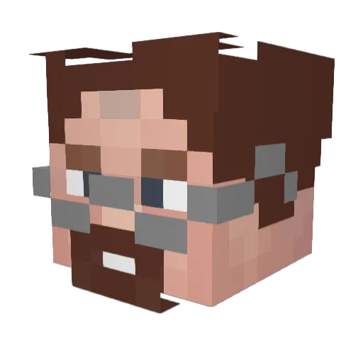 Coolnoob722 Minecraft avatar head, 3D render