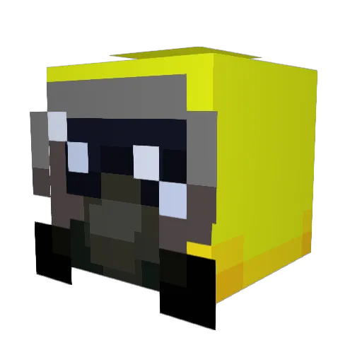 Coolrillaman Minecraft avatar head, 3D render