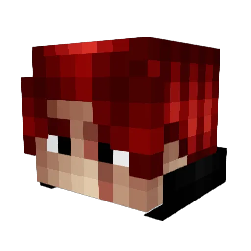 Coolstar27 Minecraft avatar head, 3D render