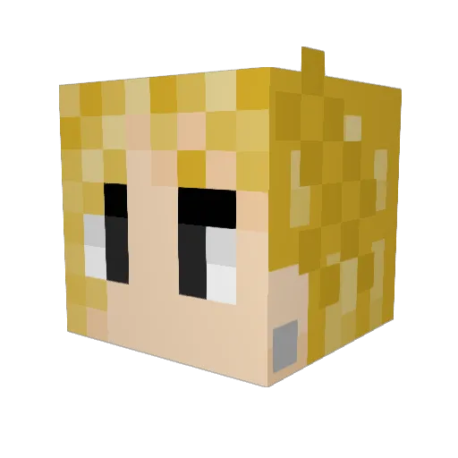 Coolsum23 Minecraft avatar head, 3D render