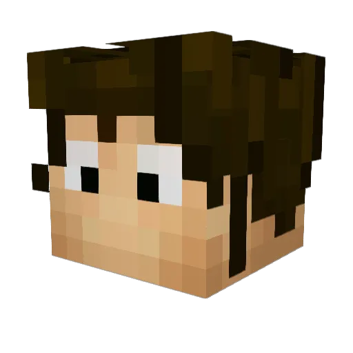 CoolwarsMC Minecraft avatar head, 3D render