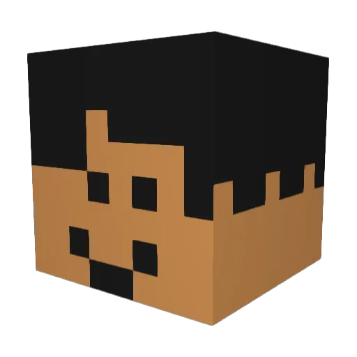 Coolwizard21 Minecraft avatar head, 3D render