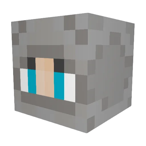 Coolyobro Minecraft avatar head, 3D render