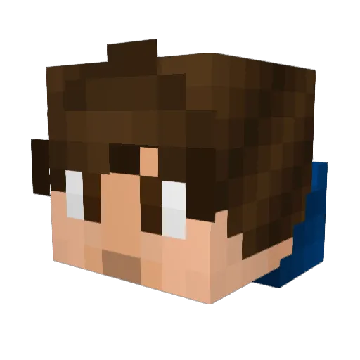 Coombzy Minecraft avatar head, 3D render