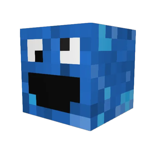 Coookieees Minecraft avatar head, 3D render