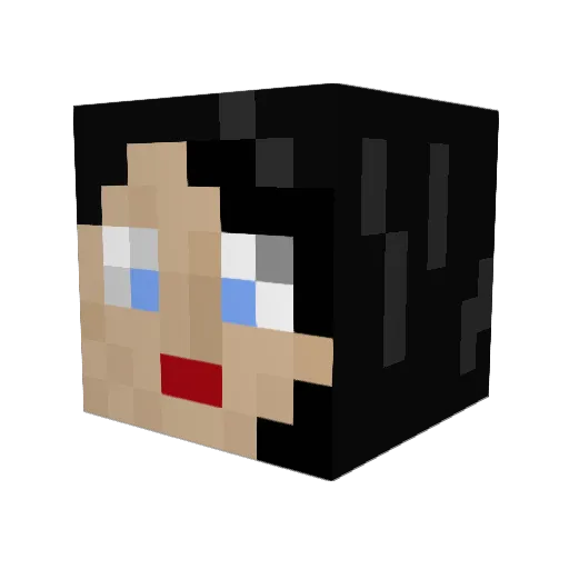 CoookiieeM Minecraft avatar head, 3D render