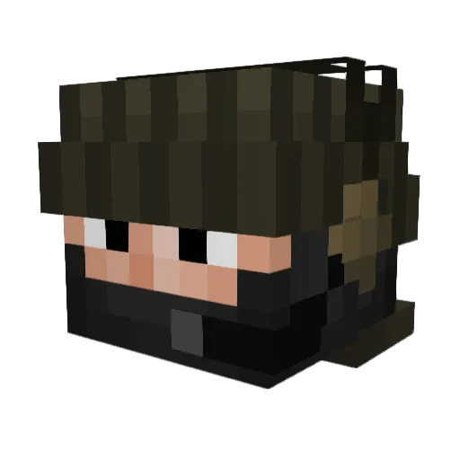 CooolSJB Minecraft avatar head, 3D render