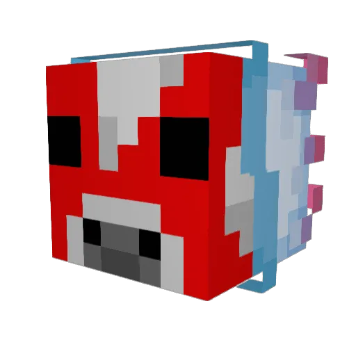 Cooooky Minecraft avatar head, 3D render