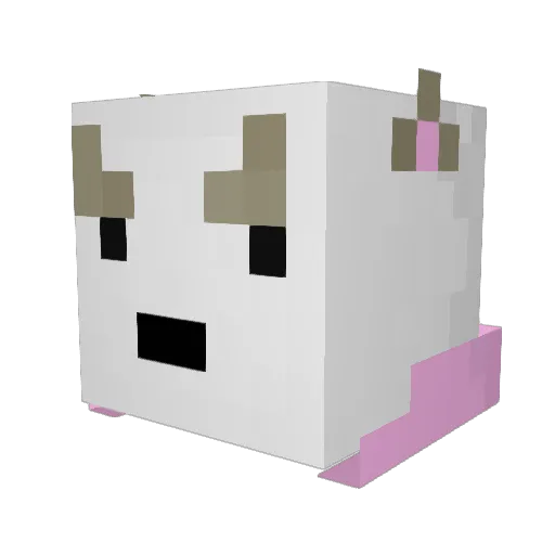 Coop1n Minecraft avatar head, 3D render